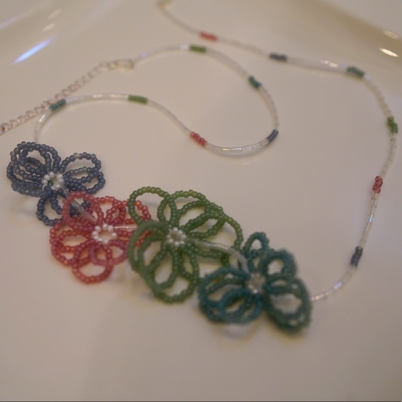 Handmade beaded necklace, Japanese seed beads - Picture 8 of 12